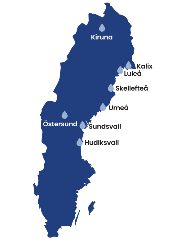 Ki Kök karta med orter där vi finns